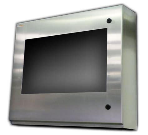 steel monitor cabinet|NEMA 4X TITAN Computer Enclosure .